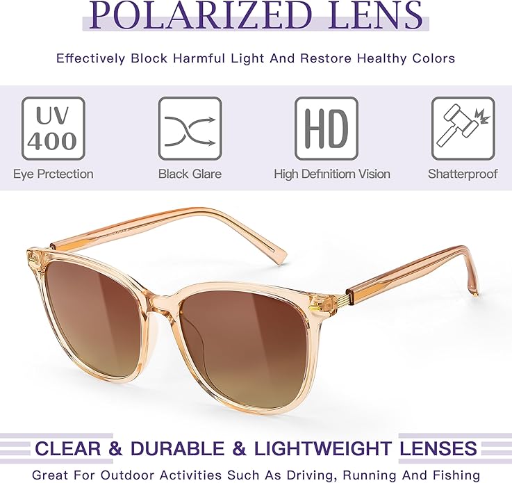 SIPHEW Oversized Square Sunglasses for Women|Lightweight Fashion Sunglasses 100% UV400 Protection|Trendy Mirrored Shade