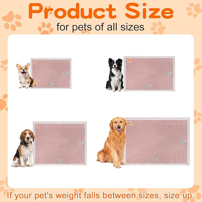 Smiry Waterproof Blanket Throw for Large Dogs, Soft Reversible Dog Blanket for Sofa Couch Bed, Washable Leakproof Sherpa Fleece Furniture Couch Protector(40"x60", Pink/White)