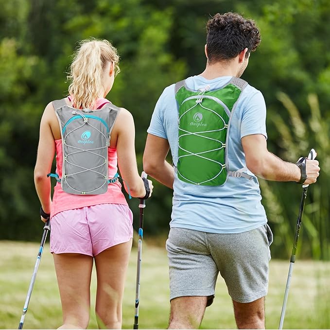 Small Lightweight Running Hydration Vest with 2L Water Bladder for Race, Lightweight Water Backpack Hydropack for Hiking