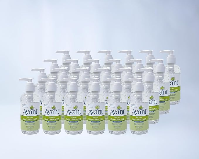 Avant® Original Fragrance Free Instant Gel Hand Sanitizer 8.5oz Bottle, 24-Pack bulk refill