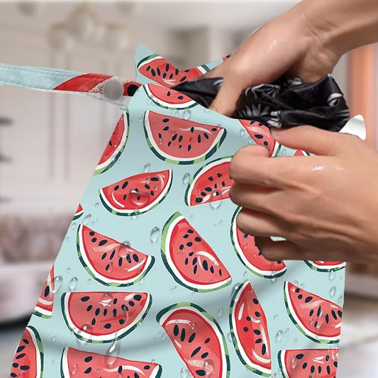 4 Pack Cute Fruit Wet Bag Waterproof Washable Reusable Wet Dry Bag for Swimsuit Clothes Cloth Diaper Travel Beach Pool Yoga Gym Toiletries Travel Beach Essentials Lemon Strawberry Watermelon