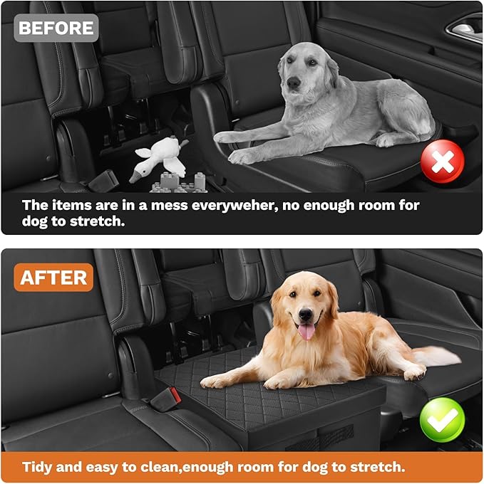 Shademax Car Seat Organizer for Chevy Suburban Tahoe 2021-2025 2026 Accessories Suburban Backseat Storage Box Car Console Organizer for Kids Toys, Baby Supplies, Dog Toys, Snack Travel Storage Box