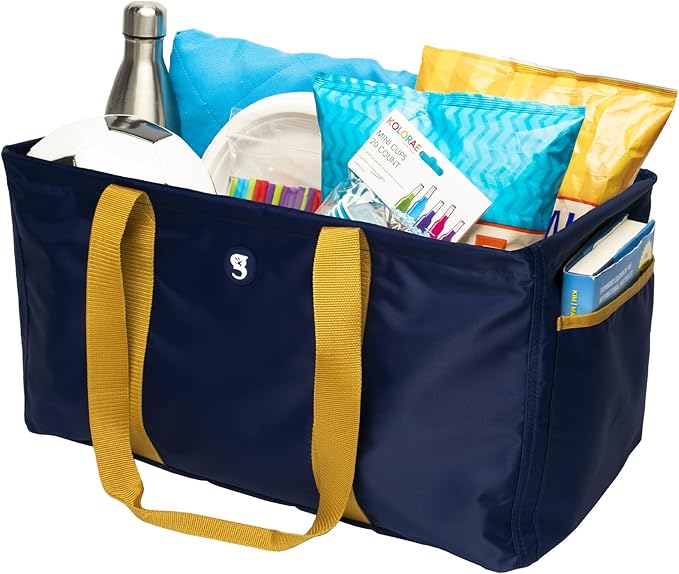 geckobrands Large Utility Tote - Durable Multipurpose Bag for Beach, Travel, Shopping & Outdoor Activities
