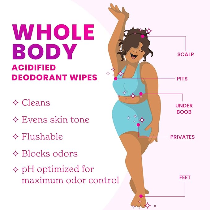 Lume Acidified Deodorant Wipes - 24 Hour Odor Control - Aluminum Free, Baking Soda Free, Skin Loving - 45 Count (Pack of 3) (Cool Cucumber)