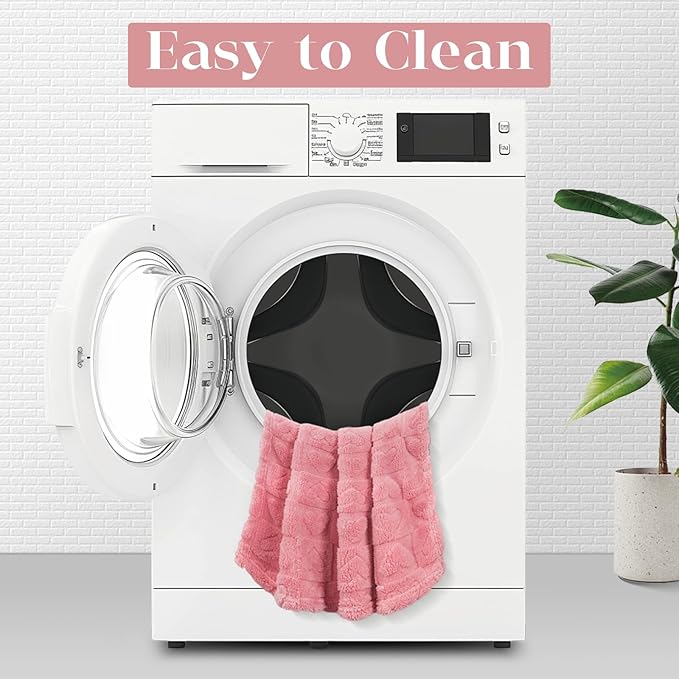 MACEVIA Fluffy Fleece Dog Blankets,Warm Soft Fuzzy Pets Blanket for Puppy,Small,Medium,Large Dogs and Cats,Plush Pet Throws for Bed,Couch,Sofa,Travel(40x60 Inch,Pinkt)