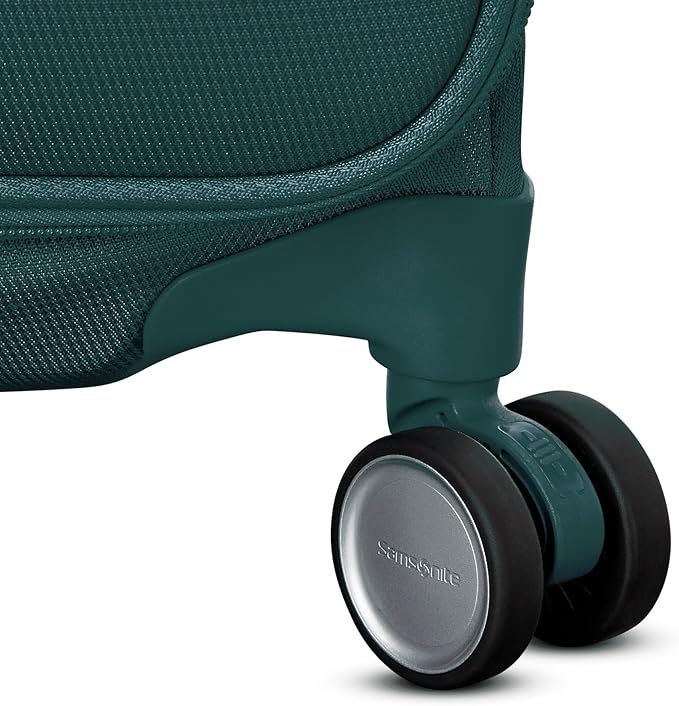 Samsonite UpLIFT Lightweight Large Checked Softside Luggage with Spinner Wheels - Expandable - Airline-Approved, Polyester Soft Suitcase for Ultra Light Travel - Emerald Green