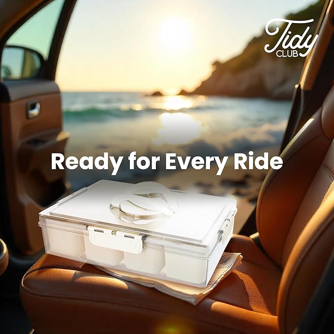 Dishwasher Safe Snackle Box Container 11 Removable Compartments - Divided Serving Tray with Lid and Handle - Portable Snack Box BPA Free - Premium PCTG Plastic Snack Tray