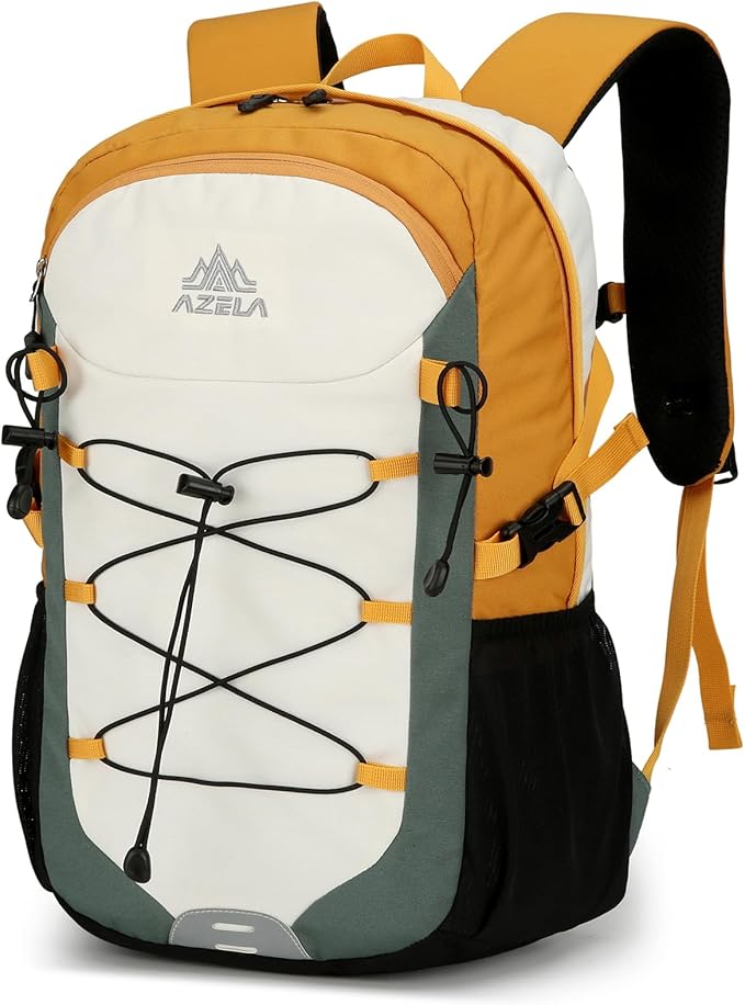 20L Small Lightweight Hiking Backpack with Chest Strap for Men Women, Outdoor Daypack for Travel, Green