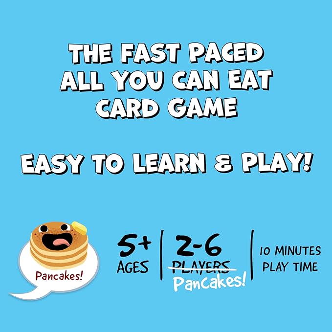 Me Want Pancakes! – The All-You-Can-Eat Family Card Game for Ages 5+, 2-6 Players