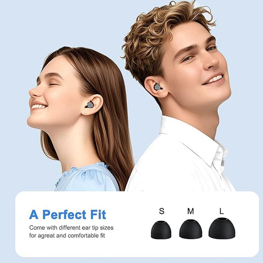 Reusable Soft Silicone Ear Plugs Dorm Noise Cancelling Earplugs for Sleeping 41dB Reduction｜Sleep No Ear Pain for Snoring Side Sleepers&Airplanes Travel Concerts Noises Reduction Earplugs (Black)
