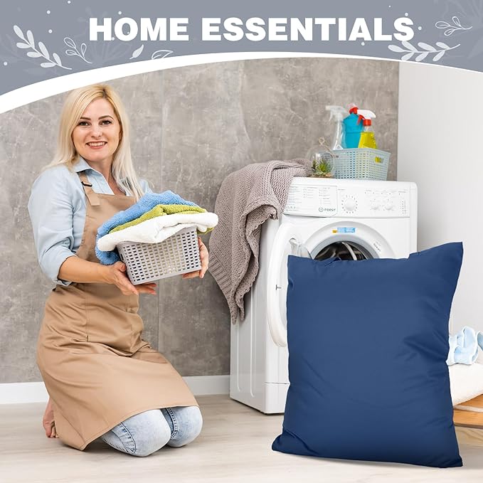 SATINIOR 5 Pcs Large Travel Laundry Bags with Handle Waterproof Washable Dirty Clothes Bags