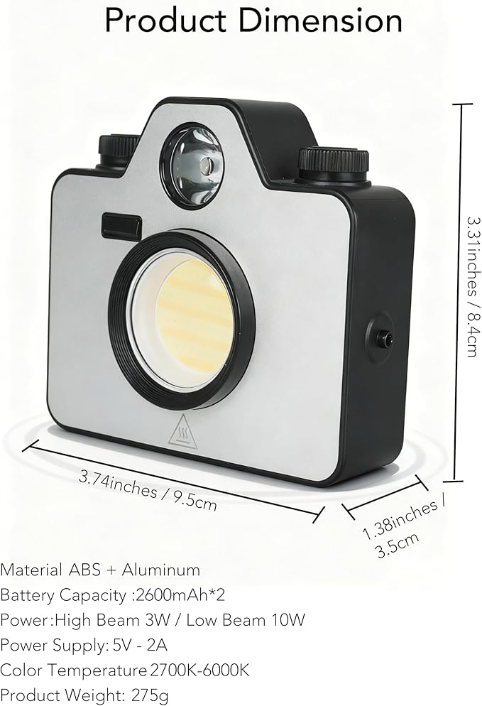 LED Camping Lights Lantern Portable ,Battery Operated Lights Adjustable Brightness & Color,Flashlight Rechargeable Light with Magnetic,IPX5 Waterproof Tent Lights Power Failure Emergency Light Outdoor