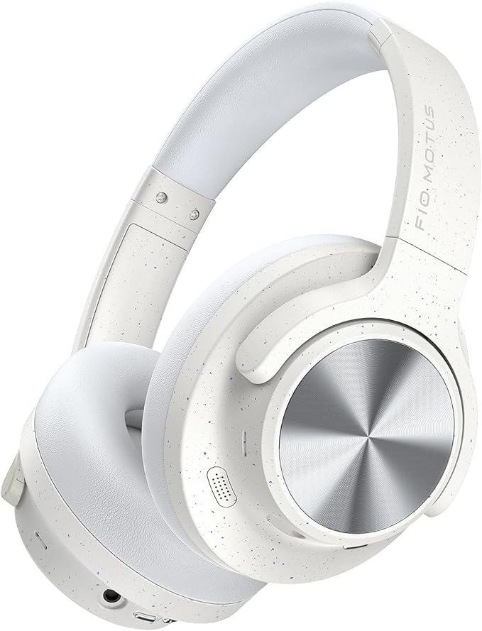 Noise Cancelling Headphones: Wireless Over Ear Bluetooth Headphones with 130H Playtime - Hi-Res Sound Custom EQ via App Deep Bass Comfort Fit Ear Cups for Travel Home Office