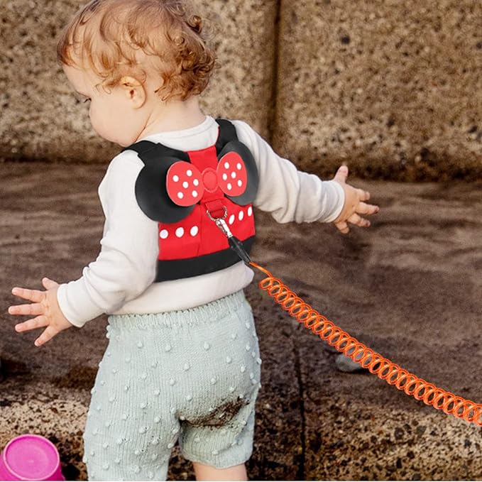 Accmor Toddler Leash Harness, Child Harness Baby Leash + Anti-Lost Wrist Link, Cute Kids Harness with Walking Strap Tether Belt for 1-5 Years Boys and Girls to Zoo or Mall