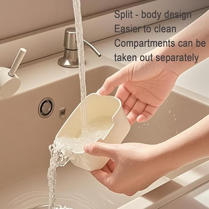 Snackle Box Container,Portable Snack Containers,SnackleBox 4 Compartments,Portable Snack Platter,Clear Organizer for Fruits Snacks Trays,Nuts Candy Trays and Spice Organizer