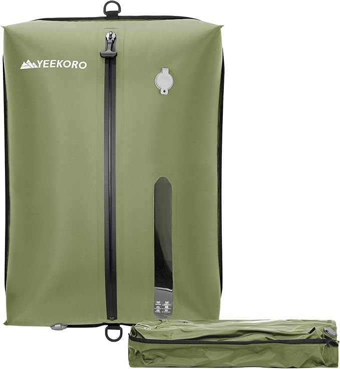 Vacuum Bag for Travel, Professional IPX8 Waterproof Reusable Vacuum Compression Bags for Travel Suitcases, Durable Space Saver Bag(1 Large,No Pump)