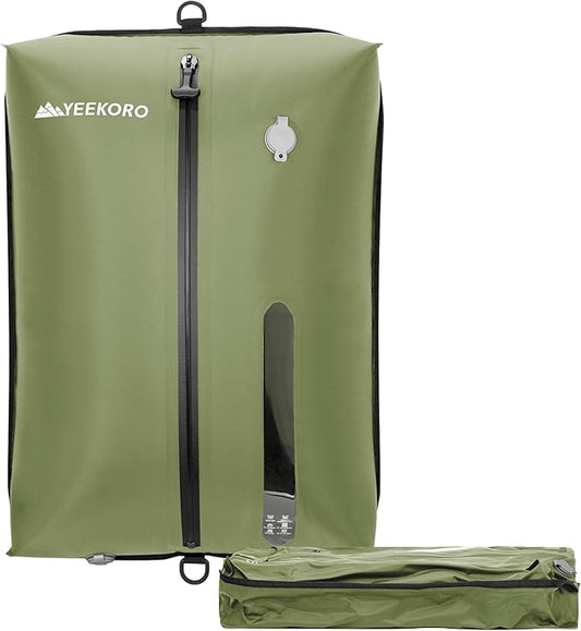 Vacuum Bag for Travel, Professional IPX8 Waterproof Reusable Vacuum Compression Bags for Travel Suitcases, Durable Space Saver Bag(1 Large,No Pump)