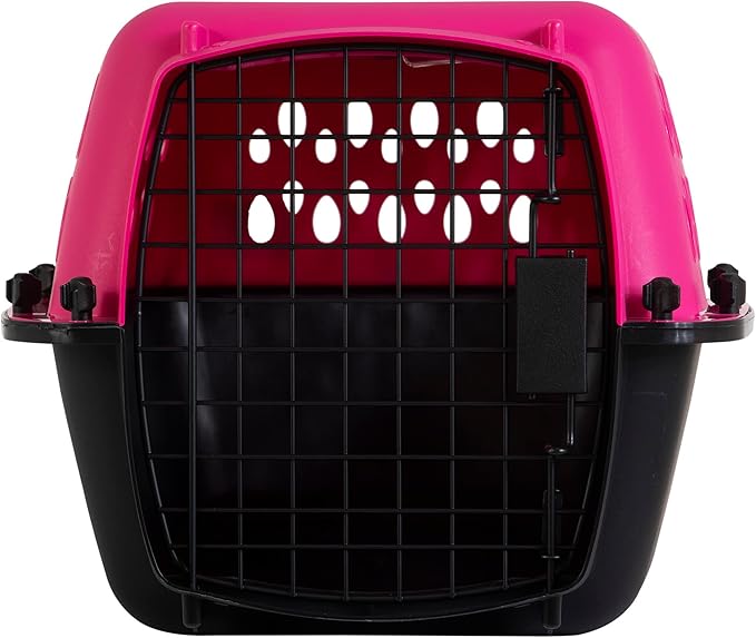 Petmate Pet Porter Fashion Dog Kennel 23", Hot Pink, for Pets up to 15lbs, Made in USA