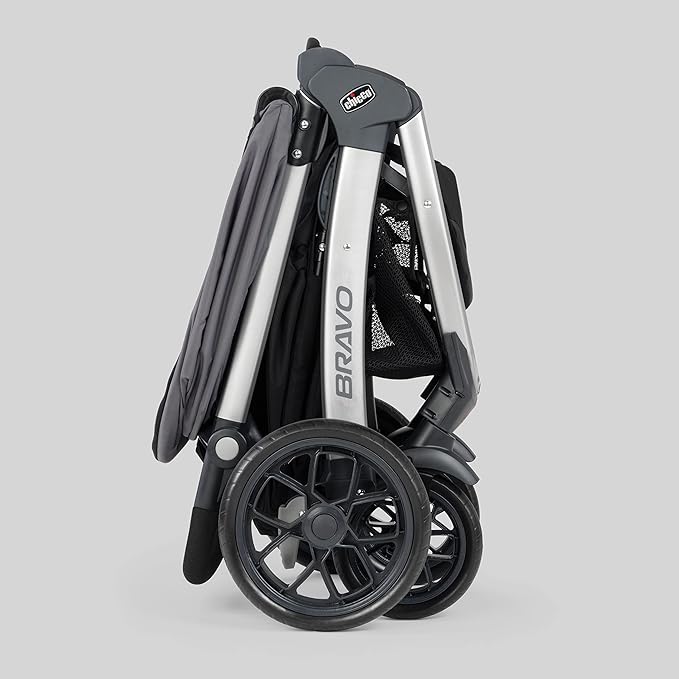 Chicco Bravo® 3-in-1 Trio Travel System, Bravo® Quick-Fold Stroller with KeyFit® 30 Infant Car Seat and Base, Car Seat and Stroller Combo