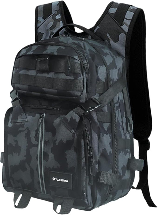 25L Hiking Backpack - 600D Oxford Water-Resistant, Large Capacity Dual-Shoulder Bag for Outdoor Trekking Camping