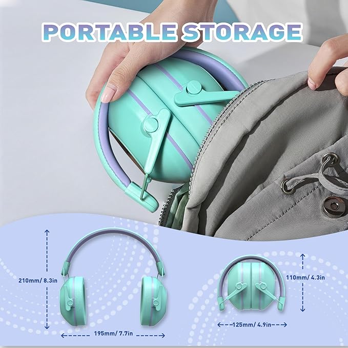 Noise Cancelling Headphones for Kids, SNR 29dB Safety Noise Reduction Ear Muffs for Event/Concert