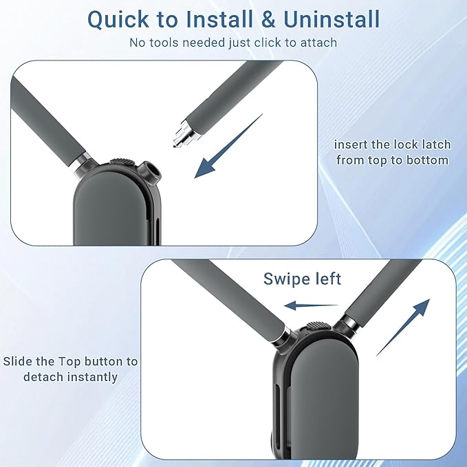 Neck Phone Holder for Go Pro/Video Recording, Wearable Hands Free POV/Vlog Selfie Mount with Chest Strap, 360°Adjustable Around Cell Phone Stand Compatible with iPhone16 15 14 13 12 Galaxy Android