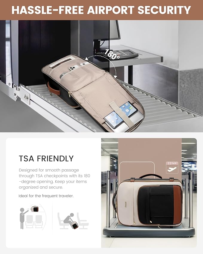 LOVEVOOK 50L Travel Backpack for Women & Men - 18 Inch Carry On Backpack & Personal Item Backpack for Airlines, Spacious and Durable Design, with 3 Packing Cubes