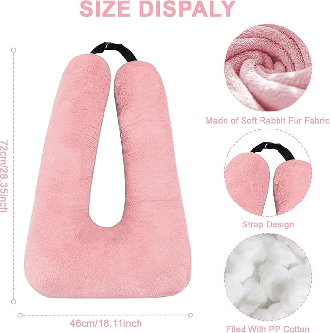 Travel Pillow, Travel Pillow for Kids, Sleeper Hold Pillow Travel, Removable U-Shaped Pillow for Adults and Children to Support Head and Body in The Back Seat of Long Car Trips (1 Pillow)