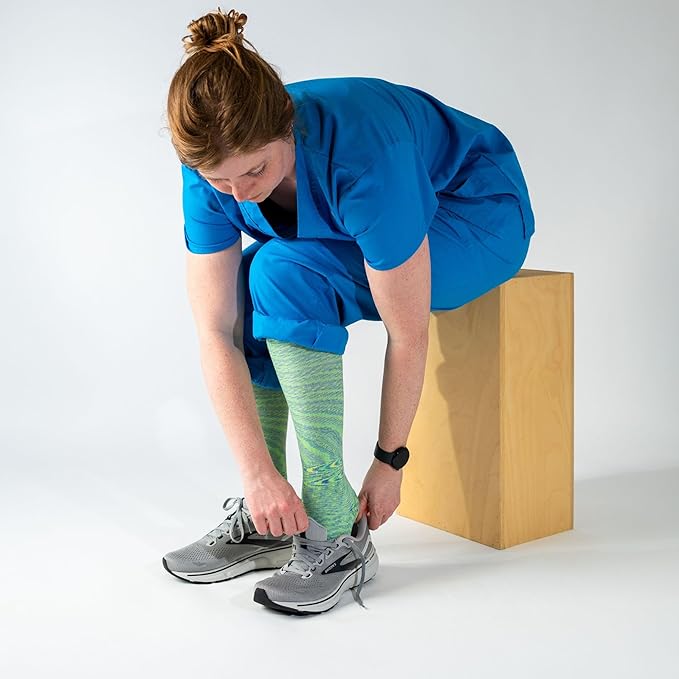 Medical Grade Compression Socks for Men & Women 15-20 mmHg by OrthoSleeve (Nebula, Large)