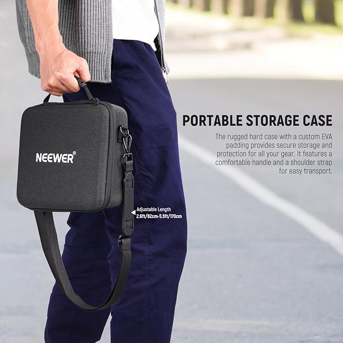 NEEWER Basics PA050 Vlogging Kit for iPhone Android Phone for YouTube TikTok Streaming Video Recording, Selfie Stick Tripod + Microphone + LED Fill Light, Youtuber Starter Content Creator Essentials