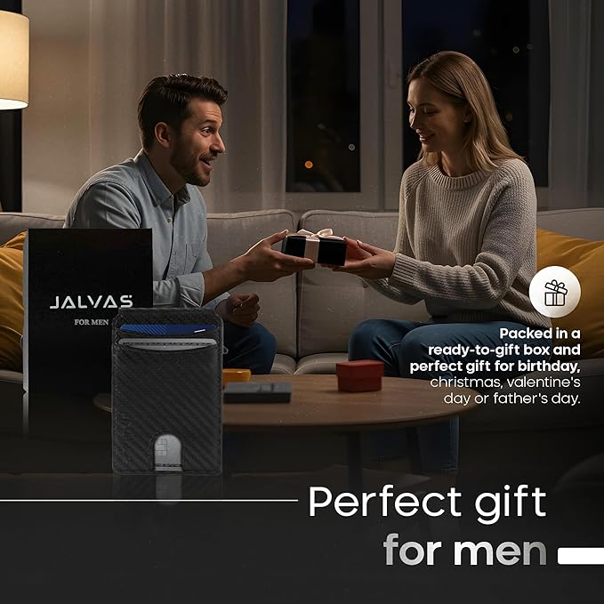 Smart Wallet With Tracker, RFID Blocking, Money Clip For Men, Works with Apple Find My (iOS Only), No Need for AirTag, Minimalist Wallet, All-in-One Model, Gift For Men.