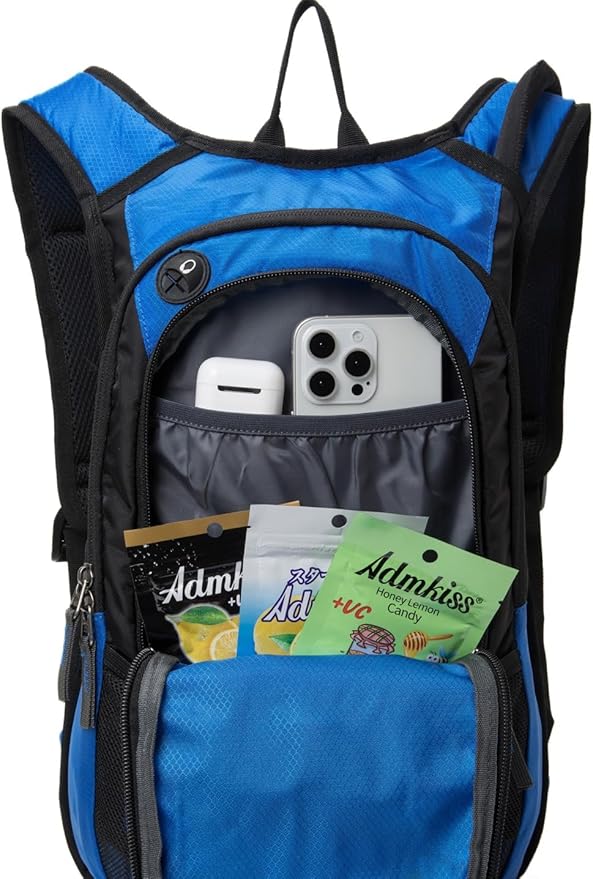 15L Insulated Hydration Backpack Pack with 2L Water Bladder Lightweight Hiking Backpack Bag for Women Men Daypack for Hiking Running Festival Camping Biking