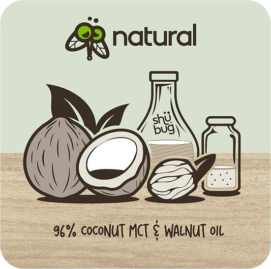 Shubug Natural Insect Repellent Spray, DEET Free with Geraniol, MCT and Walnut Oil, Long Lasting Up to 10 Hours, 6 oz (Pack of 2)