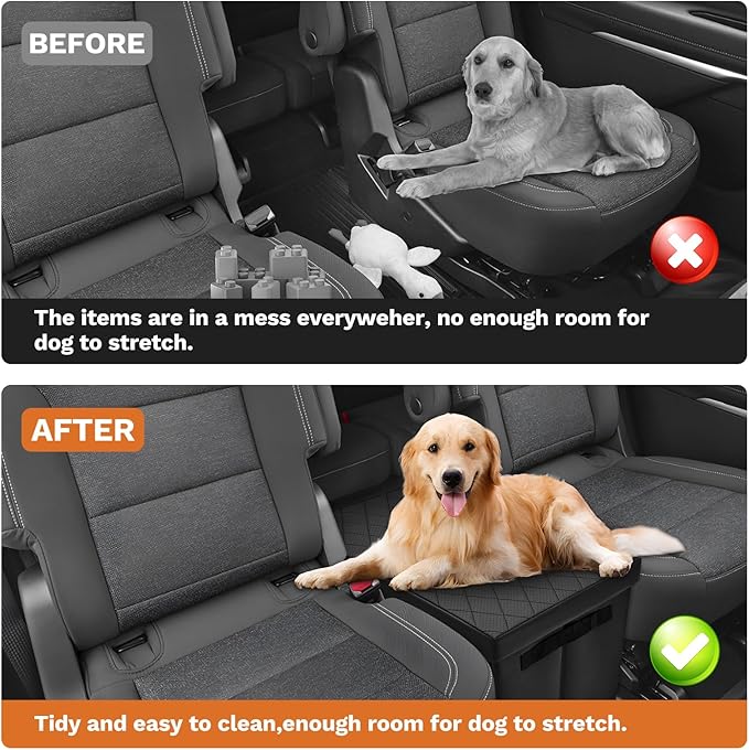 Shademax Car Seat Organizer for Chevrolet Traverse 2018-2025 2026 Accessories Traverse Backseat Storage Box Car Console Organizer for Kids Toys Baby Supplies Dog Toys Snack Organizer Travel Storage