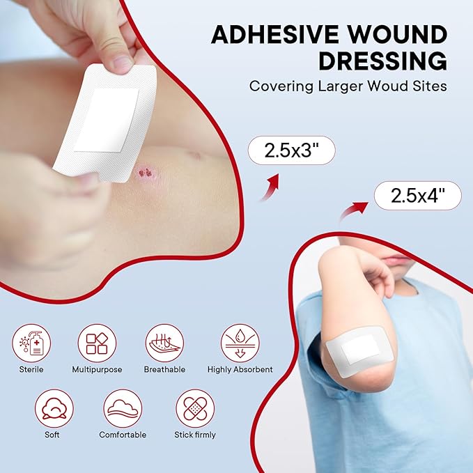 First Aid Kit for Car Home Travel Camping, 350pcs Compact Waterproof Hard Case, Public Emergency Must Have Survival Kits - Perfect for Businesses, Boat, Hiking, Vehicles, Sports (PUMIER)