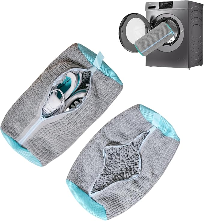 Shoe Washing Machine Bag: Shoe Bag for Washing Machine - Reusable Shoe Cleaning Bag for Sneaker Tennis Shoes Unstain Cleaner Kit