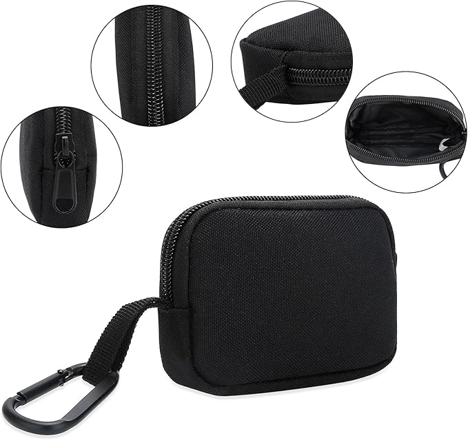 E-Tree Mini Pouch Case for Phone Charger, Airpods, Cables, Earphones, Cards, Keys, Super Small Storage Organizer Tech Bag, Coin Purse Wallet