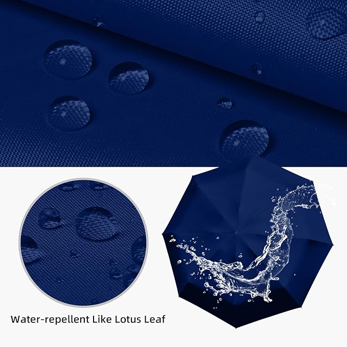 Travel Mini Compact Folding Umbrella with Case - UV Sun & Rain Protection, Lightweight Portable Pocket Umbrella for Women Men Kids, Fits Purse Backpack