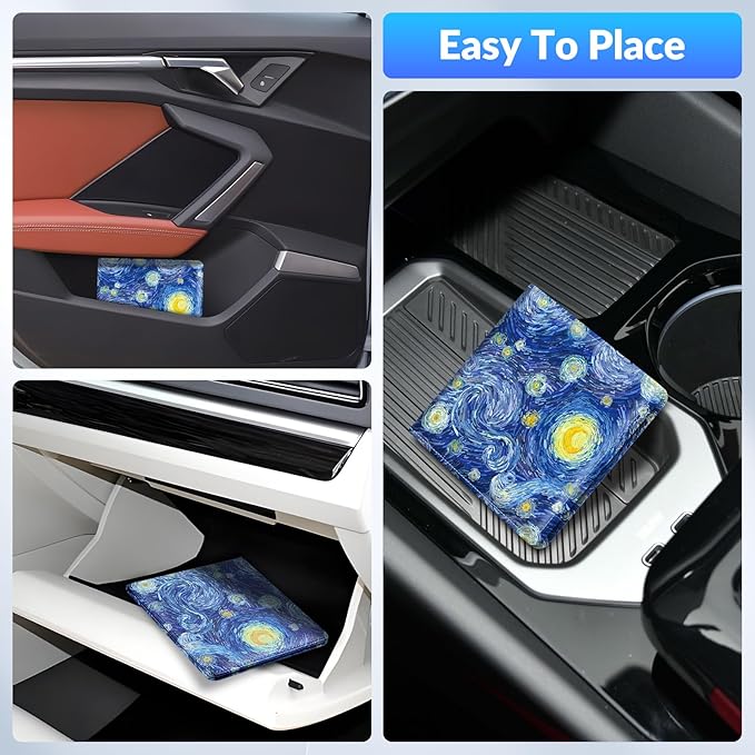 Car Registration and Insurance Card Holder，Vehicle Glove Box Car Organizer，Accessories Case for Storing Driving Licences, Cards, Documents