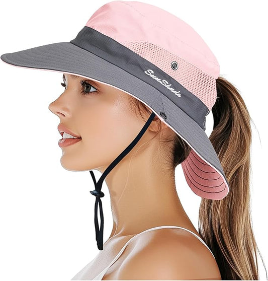 PFFY Sun Bucket Hats for Women Men UV Protection Wide Brim Fishing Hat Beach Outdoor Essentials