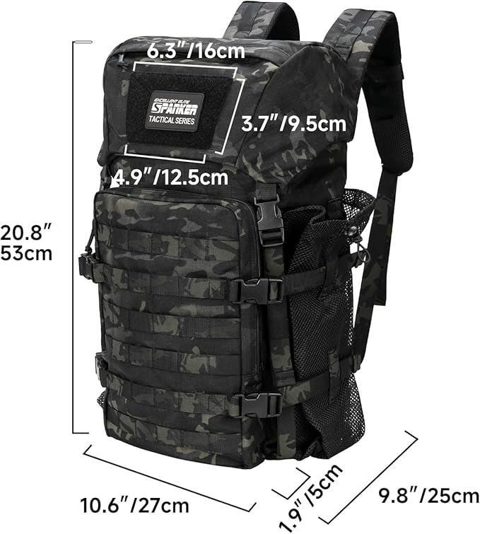 EXCELLENT ELITE SPANKER 40L Camping Hiking Backpack for Men and Women Tactical Military Backpack Large Rucksack for Outdoor Activities Travel Backpacking(MCB)