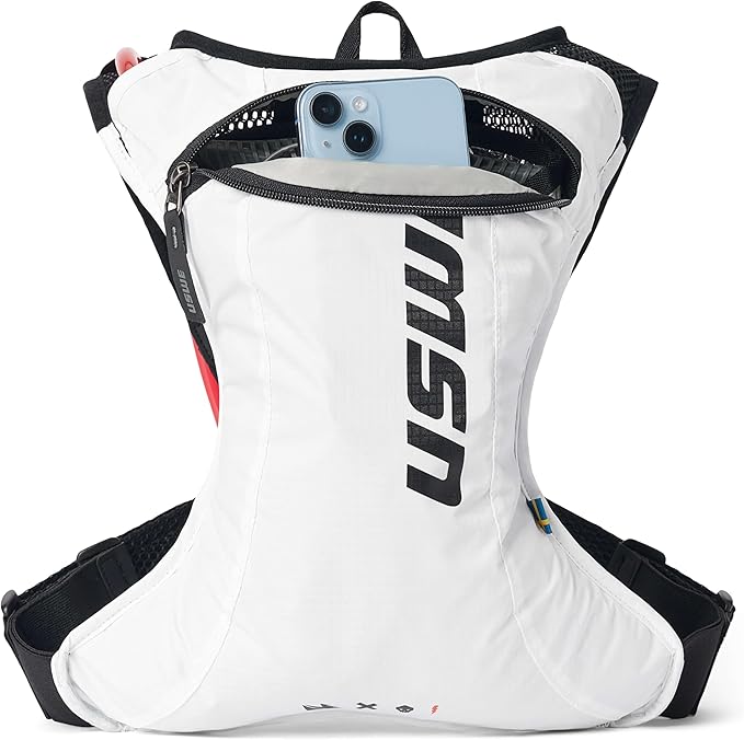 USWE Race 2.0, Ultra Lightweight Hydration Backpack with 2.0L / 70oz Water Bladder, Leak Proof Pack for Gravel, MTB, Running, Hiking, Cycling, Camping, Biking for Men,Women