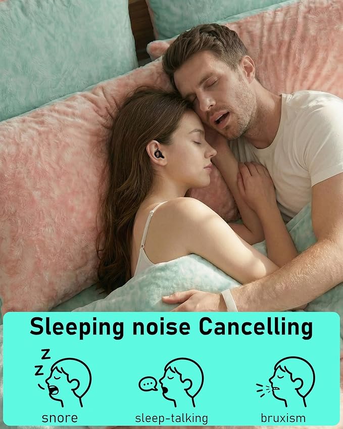 Ear Plugs for Sleeping,30db Noise Reducing Earplugs with 8 Eartips and Carry Case,Reusable earplugs for Sleep,Focus,Snoring,Shooting,Motorcycle,Airplanes,Musicians. (Black, L-M-S-XS)