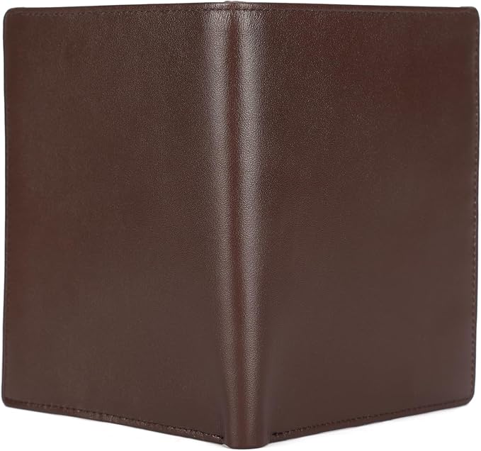 Polare Luxury RFID Blocking Leather Passport Holder Travel Wallet For Men and Women (Coffee)