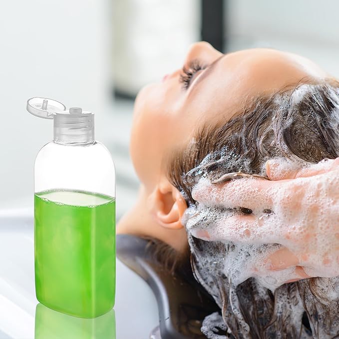 Travel Size Containers Plastic Travel Bottles for Toiletries Leak Proof Squeeze Bottle with Flip Cap TSA Approved 3.4oz/100ml Small Bottles for Liquids, Shampoo & Lotion (5 Pack)