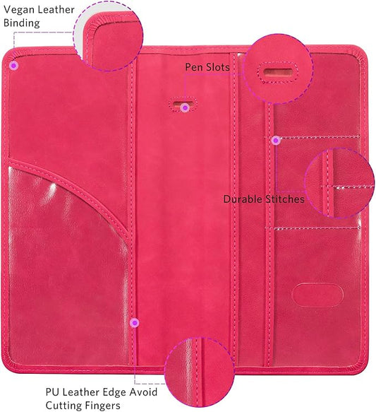 CoBak Car Registration and Insurance Holder - Vehicle Glove Box Car Organizer,Auto Truck Comparment Accessories Case with Magnetic Closure for Driver License,Cards