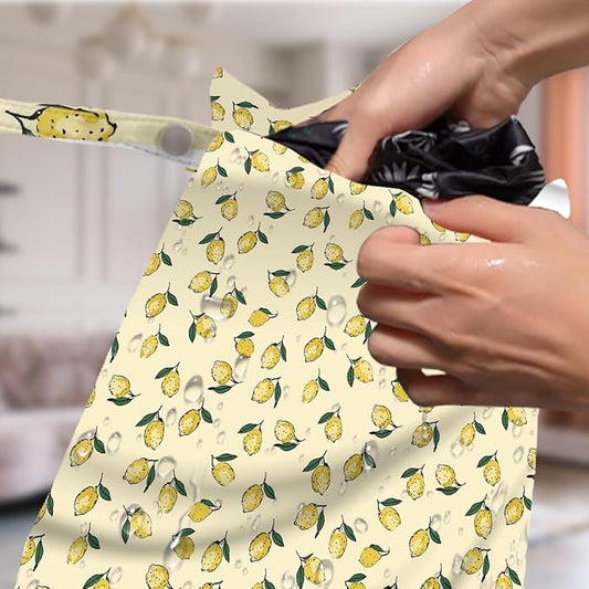 4 Pack Cute Fruit Wet Bag Waterproof Washable Reusable Wet Dry Bag for Swimsuit Clothes Cloth Diaper Travel Beach Pool Yoga Gym Toiletries Travel Beach Essentials Blueberry Strawberry