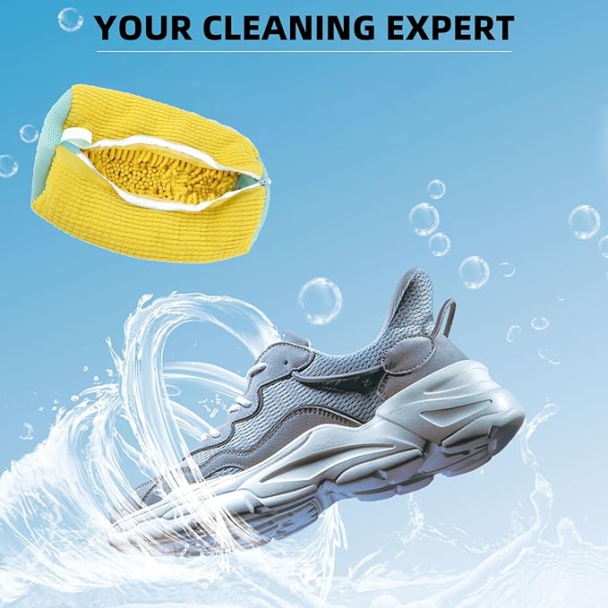 2-Packs Shoe Washing Bag for Washing Machine,Laundry Shoe Bag for Washer and Dryer Reusable Shoe Cleaning Bag