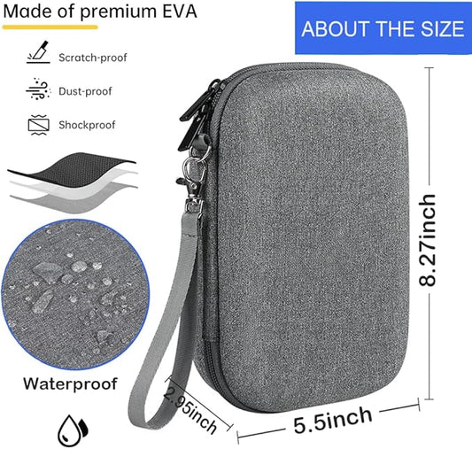 Hard Electronic Organizer Travel Case for MacBook Power Adapter Chargers Cables Power Bank Apple Magic Mouse USB Flash Disk SD Card Hard Drive Portable Carrying Case Accessories Hard Bag