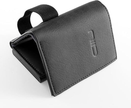 NIID Wallet for Men,Minimalist Front Pocket Wallet for Men - RFID Blocking Leather Bifold with Pop Up Card Holder, 2 ID Windows, Money Clip & Gift Box (Black)